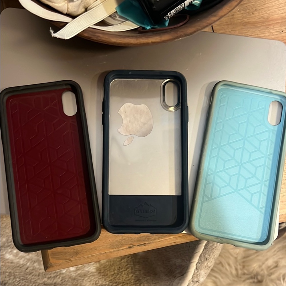 OtterBox Protective Phone Case Black and Red Durable Design